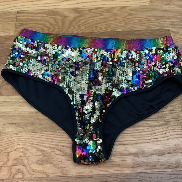 Fashion Nova Other - Rainbow sequin bottoms fashion nova size large